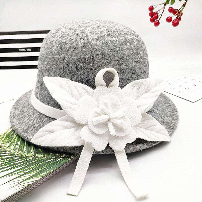 Retro Black And White Flower Fashion Hat Casual - Zalixer