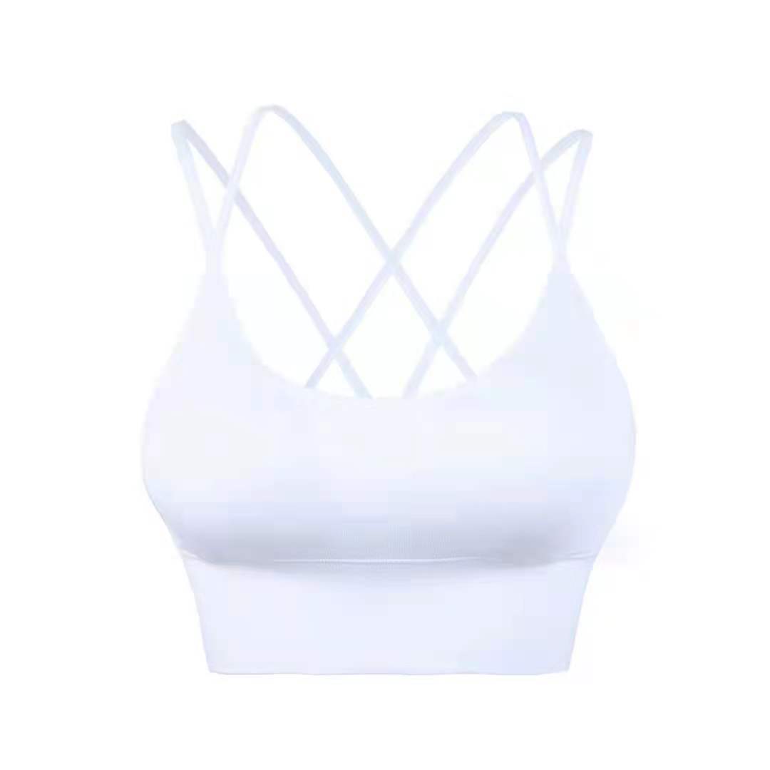Cross Beauty Back Yoga Sports Bra Without Steel Ring - Zalixer