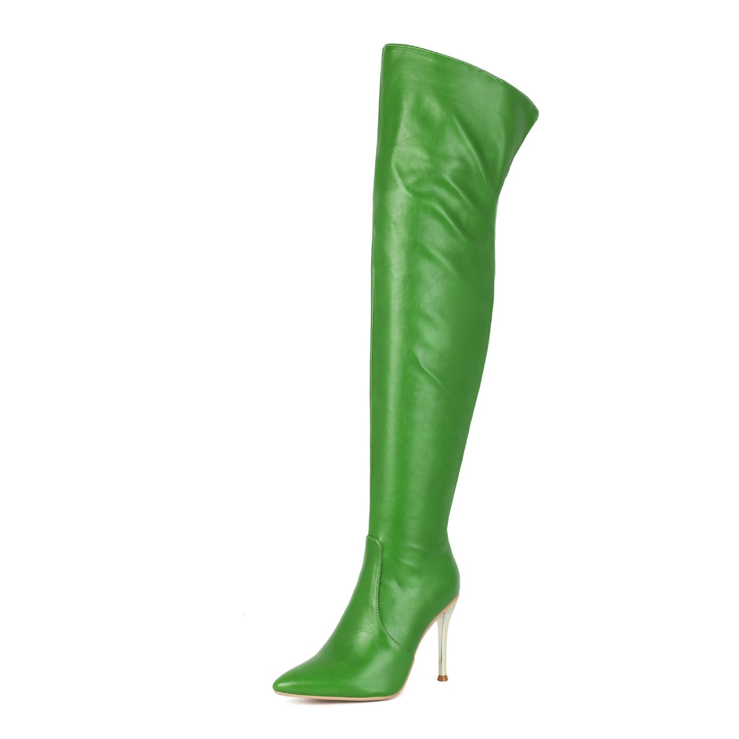 Womens Pointed-toe Stiletto-heeled Over-the-knee Boots - Zalixer
