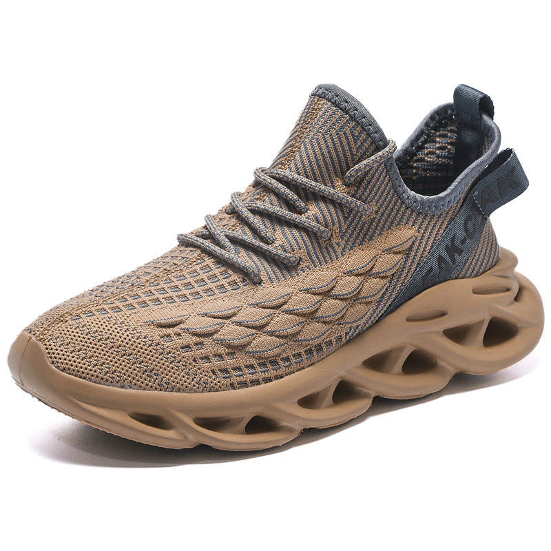 Fly Woven Mesh Sports Men's Coconut Shoes - Zalixer