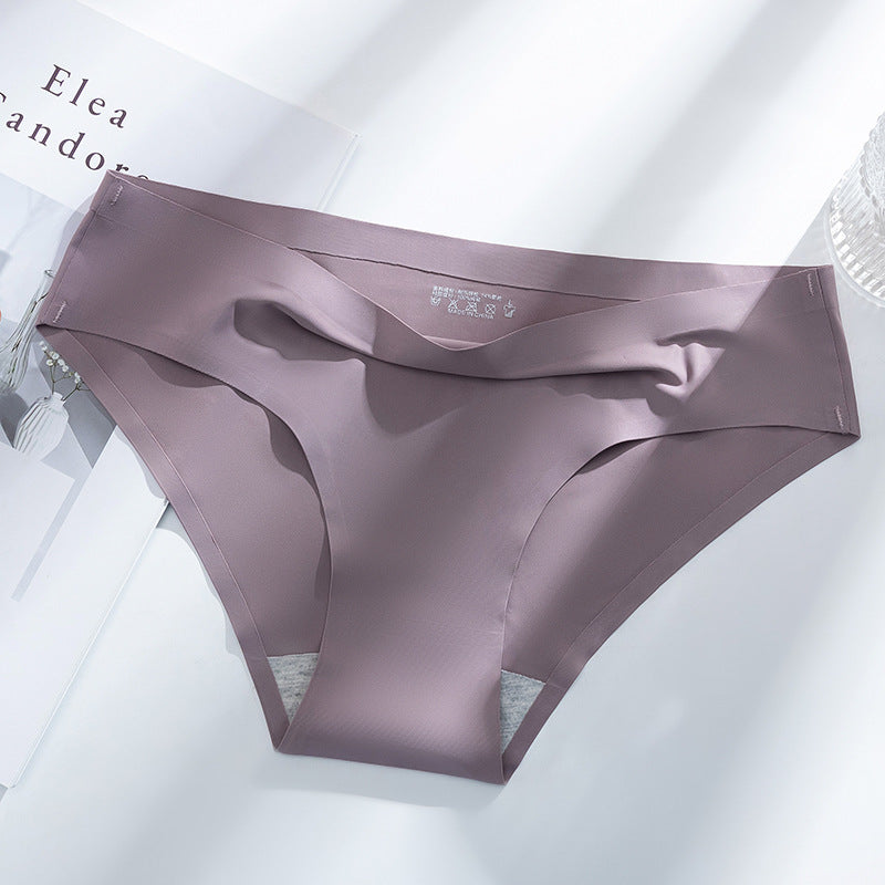 Ice Silk Underwear Women's Seamless One-piece Comfortable Underwear - Zalixer