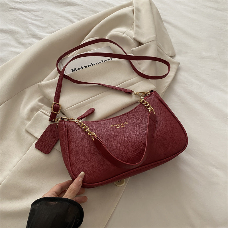 Fashionable Solid-Color Womens Shoulder Crossbody Bag - Zalixer