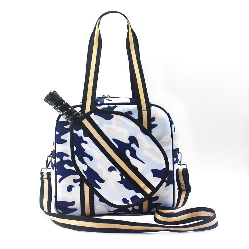 Fashion Striped Hand-carrying Crossbody Shoulder Tennis Pack