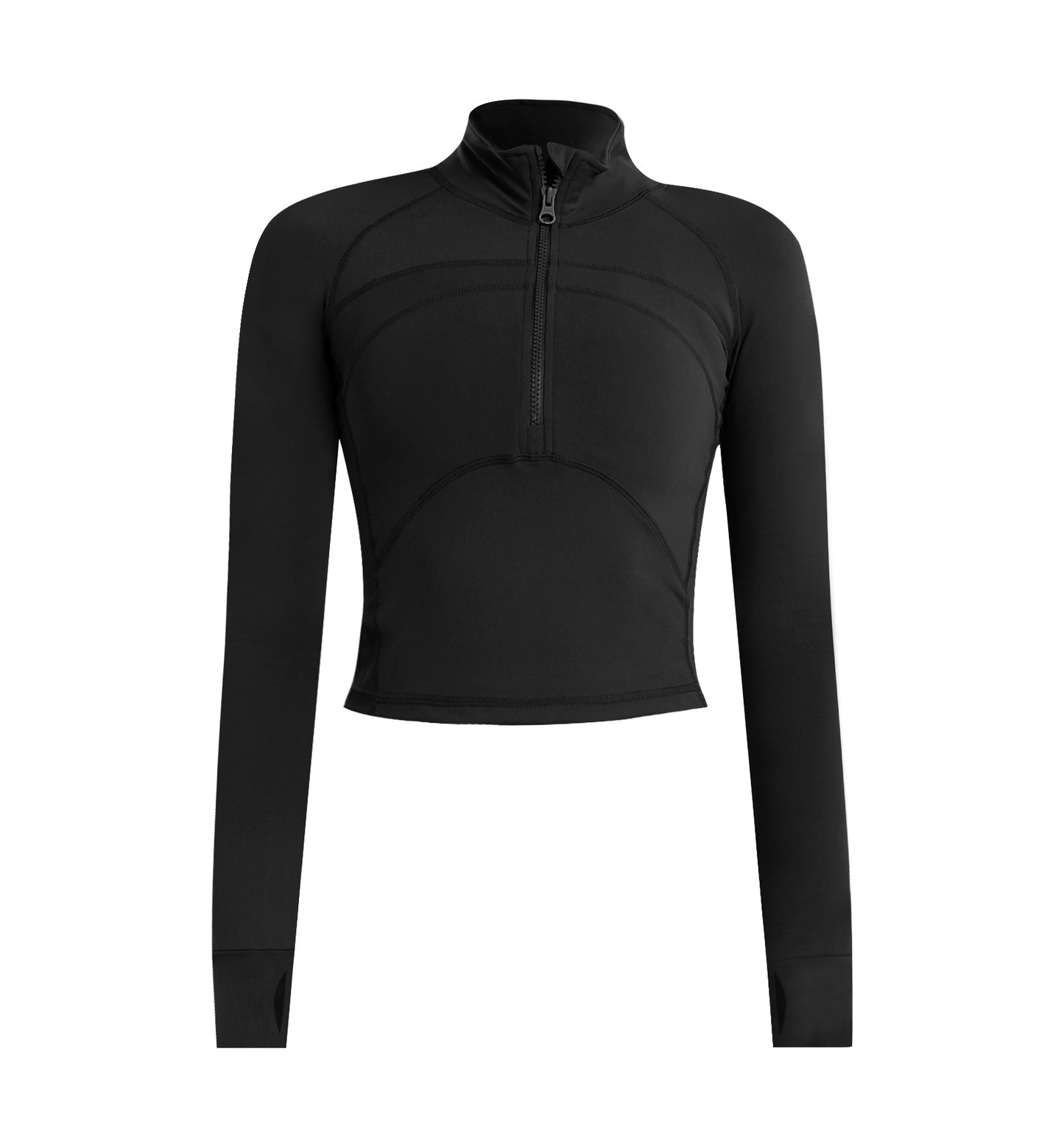 Womens High-Elastic, Quick-Drying Long-Sleeve Yoga OutfitWorkout Top - Zalixer