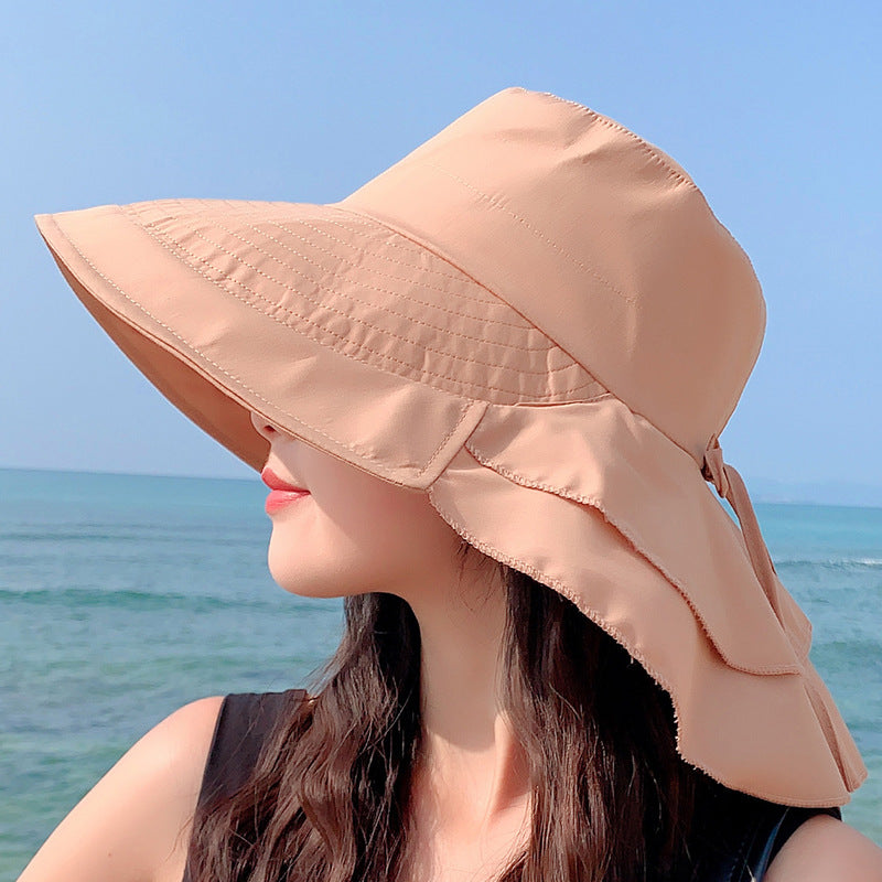 Hat Female Summer Neck Sun Protection Sun Hat - Zalixer