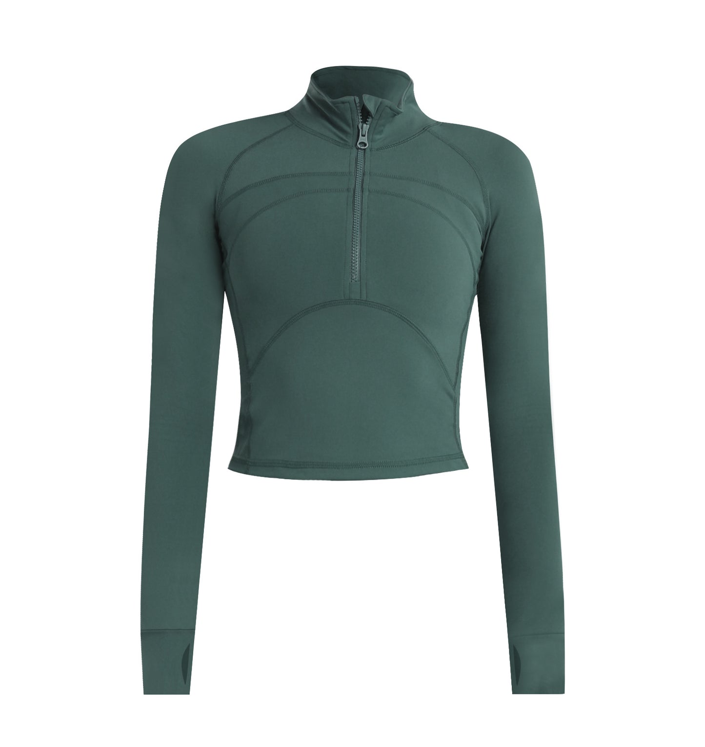 Womens High-Elastic, Quick-Drying Long-Sleeve Yoga OutfitWorkout Top - Zalixer