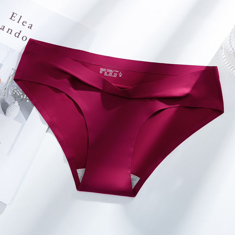 Ice Silk Underwear Women's Seamless One-piece Comfortable Underwear - Zalixer