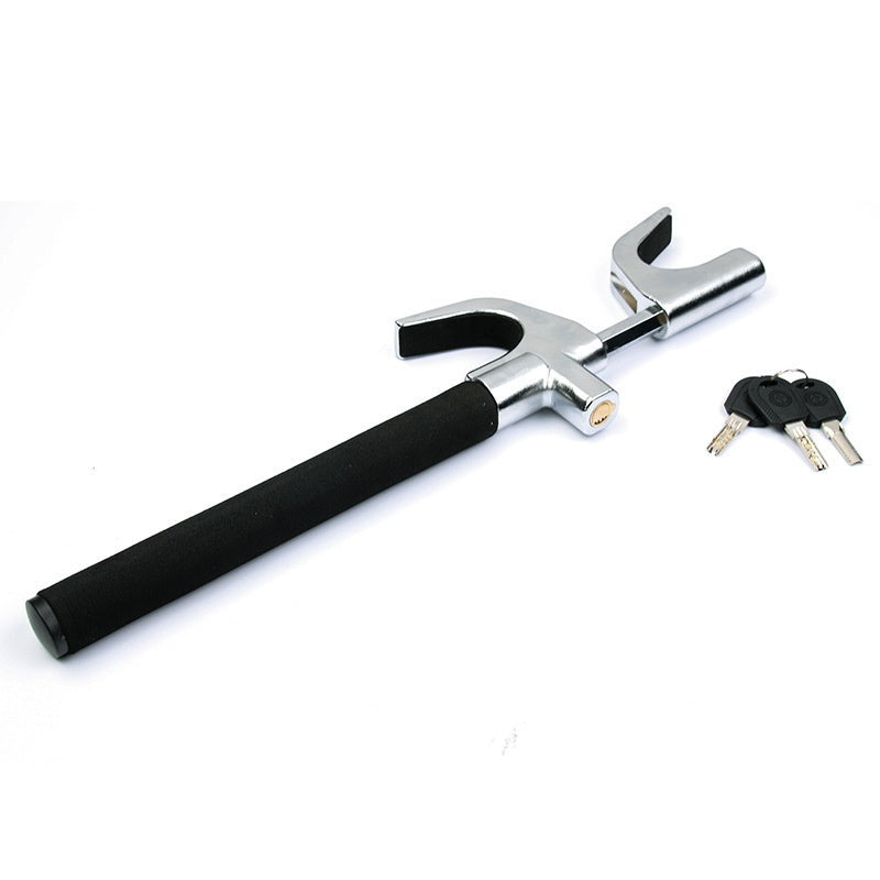 Motor Steering Wheel Lock Car Adjustable Telescopic Security Lock Safety Lock Car Safety Hammer