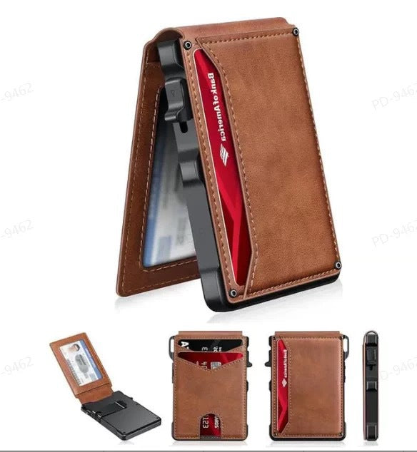 Dual-Fold Carbon Fiber Flip Wallet - Zalixer