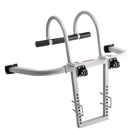 Ladder Stabilizer, 2 In 1 Extension Wall Ladder Standoff Hook, Roof Ridge Ladder Accessories Both Horizontally And Vertically, Heavy-duty Steel Rubber Grip T-Bar, Quick Access To Steep Roofs