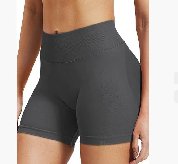 High Waist Yoga Shorts Tight Hip Raise Seamless Quick-drying Pants For Sports Fitness