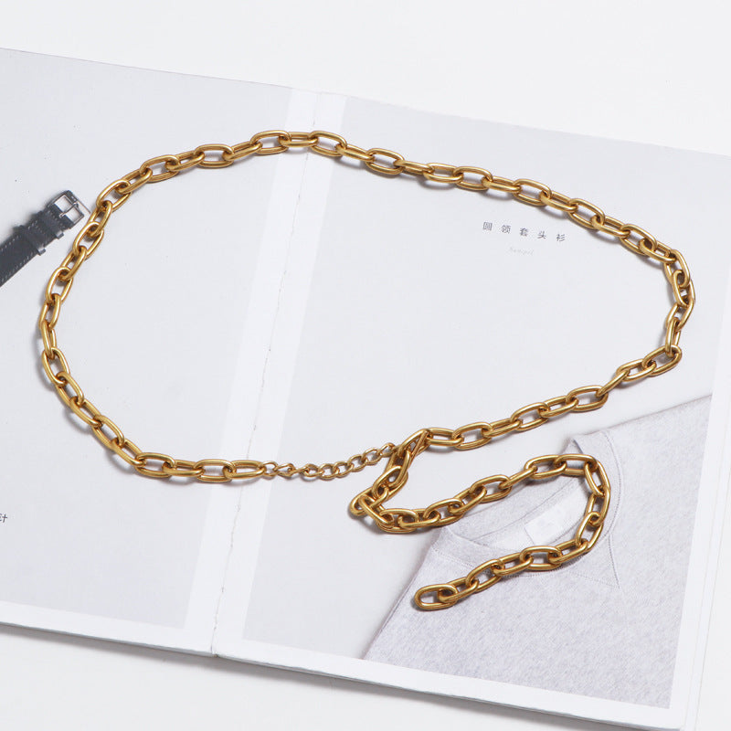 Chain With Shirt Dress And Jeans Accessories - Zalixer