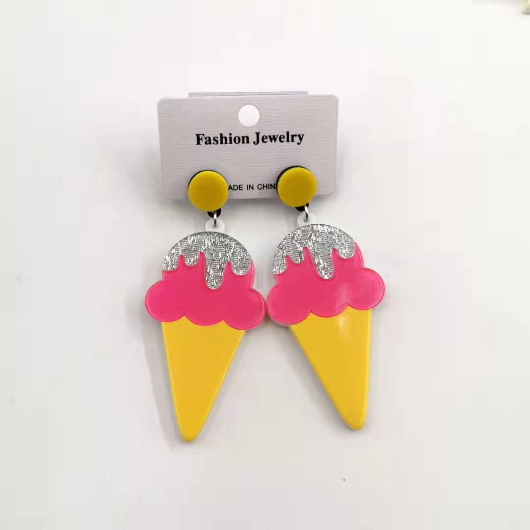 Acrylic Earrings Personalized Earrings Earrings - Zalixer