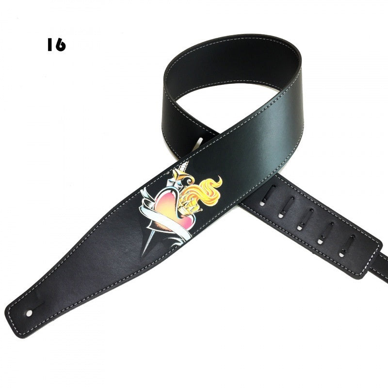 Color Printing Folk Guitar Shoulder Strap Musical Instrument Accessories