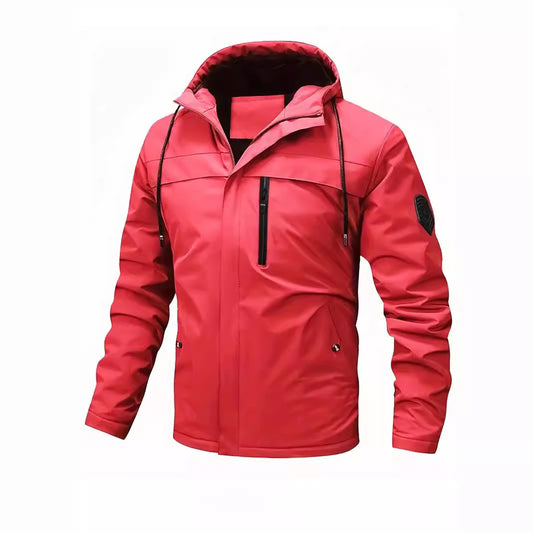 Plus Size Fleece-lined American Outdoor Casual Men's Jacket