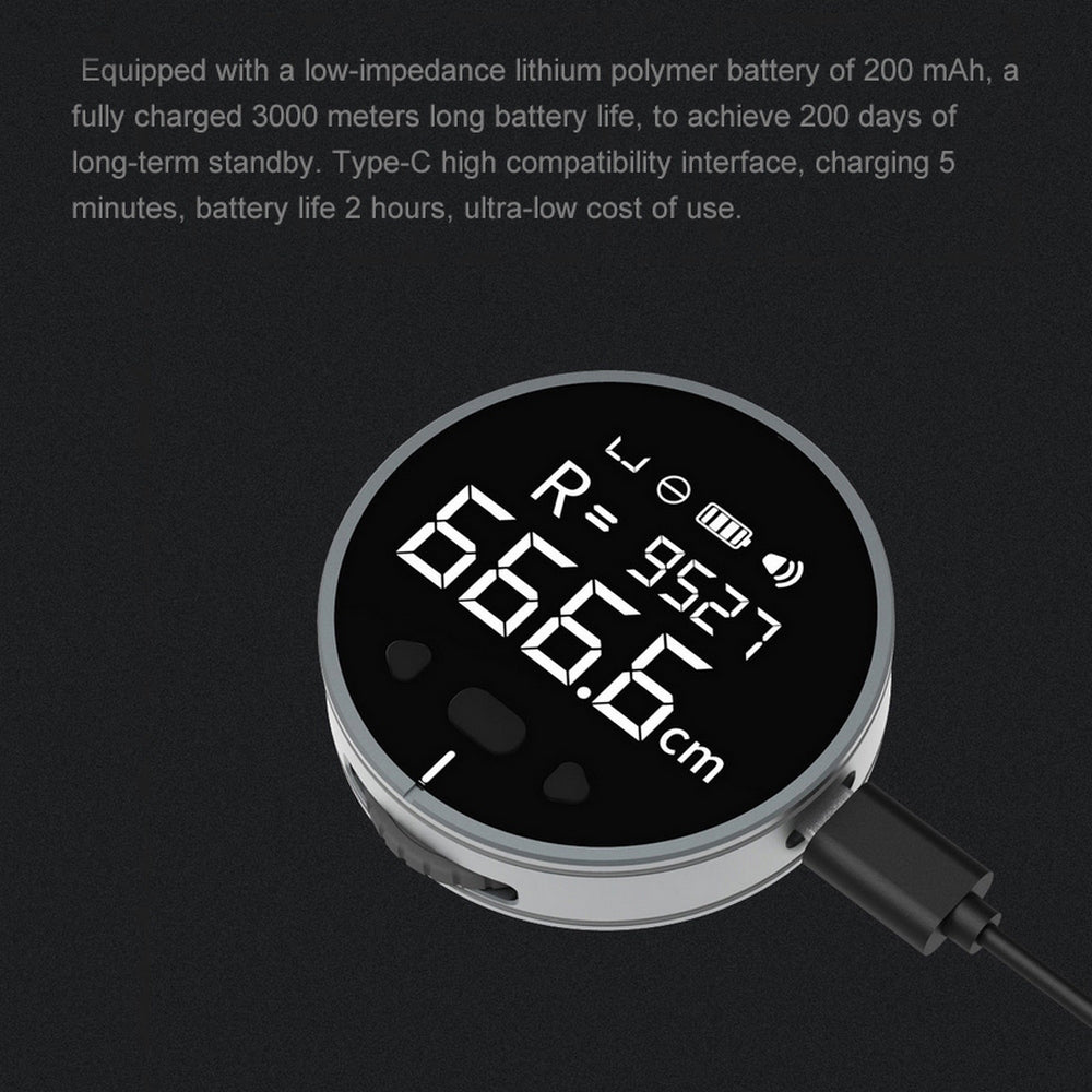 Distance Measuring Instrument Electronic Measuring Ruler Tape Measure High Definition Digital LCD High Precision Electronic Measuring Ruler Tool - Zalixer