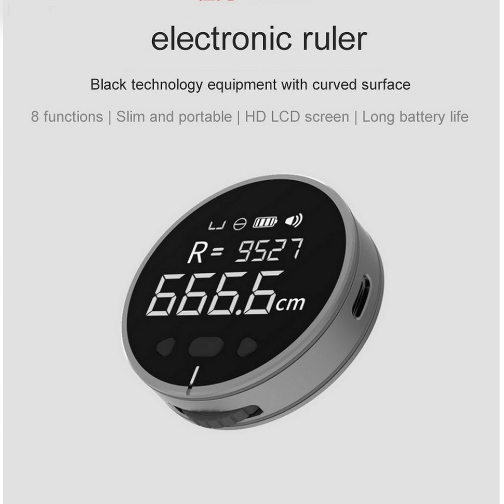 Distance Measuring Instrument Electronic Measuring Ruler Tape Measure High Definition Digital LCD High Precision Electronic Measuring Ruler Tool - Zalixer