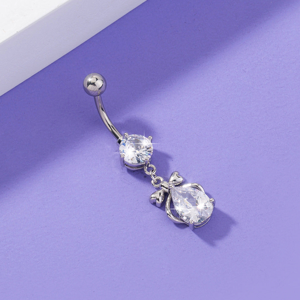 Zircon Belly Button Ring Belly Button Nail Body Puncture