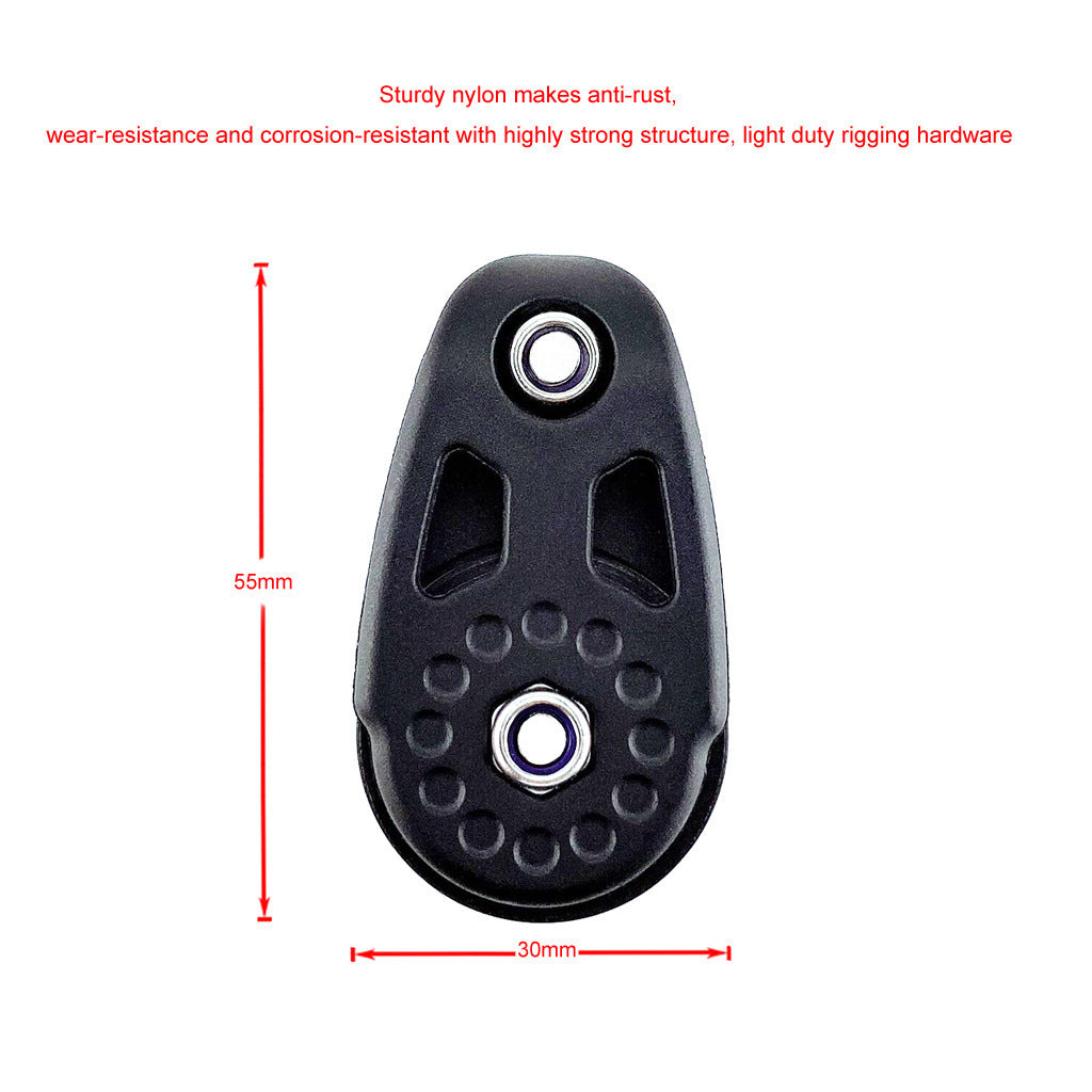 Plastic Black Durable Kayak Pulley
